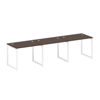 Metal System Quattro Р. ст. на 3 раб. места на О-образном м/к 40БО.СМ-3.1 Акация/Антрацит металл 3000*720*750 Metal System Quattro Р. ст. на 3 раб. места на О-образном м/к 40БО.СМ-3.1 Акация/Антрацит металл 3000*720*750