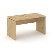 Стол офисный Style Project SN-D.SP-002 / Акация Лорка – Белый – Черная заглушка / 1180×600×750 Стол офисный Style Project SN-D.SP-002 / Акация Лорка – Белый – Черная заглушка / 1180×600×750