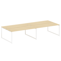 Metal System Quattro Р. ст. на 4 раб. места на О-образном м/к 40БО.СМ-4.5 Акация/Антрацит металл 3600*1475*750 Metal System Quattro Р. ст. на 4 раб. места на О-образном м/к 40БО.СМ-4.5 Акация/Антрацит металл 3600*1475*750