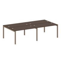 Metal System Quattro Р. ст. на 4 раб. места на П-образном м/к 50БП.СМ-4.3 Акация/Антрацит металл 2800*1475*750 Metal System Quattro Р. ст. на 4 раб. места на П-образном м/к 50БП.СМ-4.3 Акация/Антрацит металл 2800*1475*750