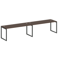 Metal System Quattro Р. ст. на 2 раб. места на О-образном м/к 40БО.СМ-2.5 Акация/Антрацит металл 3600*720*750 Metal System Quattro Р. ст. на 2 раб. места на О-образном м/к 40БО.СМ-2.5 Акация/Антрацит металл 3600*720*750