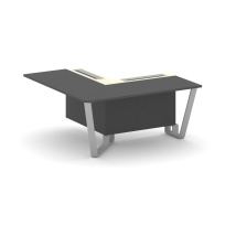 Проходной угловой модуль левый Steel Meet KM-PR.B.SPPOU-16(L) / Тиквуд Светлый – Графит Глянец – Металл Серый / 1600×1600×750 Проходной угловой модуль левый Steel Meet KM-PR.B.SPPOU-16(L) / Тиквуд Светлый – Графит Глянец – Металл Серый / 1600×1600×750