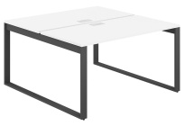 Стол-бенч с лючком Allegro / 1600×1238×750 / Профиль О-образный: 70×20 Антрацит / Столешница: Белый / AG.133.WH.L.72.AN Стол-бенч с лючком Allegro / 1600×1238×750 / Профиль О-образный: 70×20 Антрацит / Столешница: Белый / AG.133.WH.L.72.AN