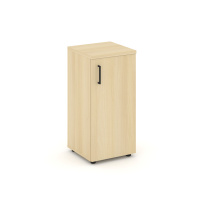 Шкаф для документов низкий узкий правый с глухой дверью Style Project SN.STU-301(R) / Акация Лорка – Белый – Черные ручки / 400×400×833 Шкаф для документов низкий узкий правый с глухой дверью Style Project SN.STU-301(R) / Акация Лорка – Белый – Черные ручки / 400×400×833