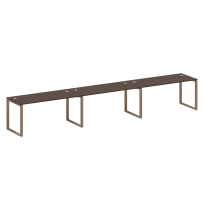 Metal System Р. ст. на 3 раб. места на О-образном м/к БО.СМ-3.4 Акация/Антрацит металл 4800*720*750 Metal System Р. ст. на 3 раб. места на О-образном м/к БО.СМ-3.4 Акация/Антрацит металл 4800*720*750