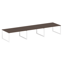 Metal System Quattro Перег. стол (3 столешницы) на О-оразном м/к 50БО.ПРГ-3.4 Акация/Антрацит металл 4800*1235*750 Metal System Quattro Перег. стол (3 столешницы) на О-оразном м/к 50БО.ПРГ-3.4 Акация/Антрацит металл 4800*1235*750