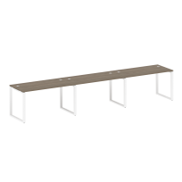 Metal System Р. ст. на 3 раб. места на О-образном м/к БО.СМ-3.3 Акация/Антрацит металл 4200*720*750 Metal System Р. ст. на 3 раб. места на О-образном м/к БО.СМ-3.3 Акация/Антрацит металл 4200*720*750