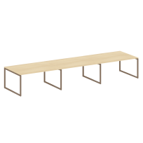 Metal System Quattro Перег. стол (3 столешницы) на О-оразном м/к 40БО.ПРГ-3.4 Акация/Антрацит металл 4800*1235*750 Metal System Quattro Перег. стол (3 столешницы) на О-оразном м/к 40БО.ПРГ-3.4 Акация/Антрацит металл 4800*1235*750