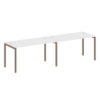 Metal System Quattro Р. ст. на 2 раб. места на П-образном м/к 40БП.СМ-2.3 Акация/Антрацит металл 2800*720*750 Metal System Quattro Р. ст. на 2 раб. места на П-образном м/к 40БП.СМ-2.3 Акация/Антрацит металл 2800*720*750