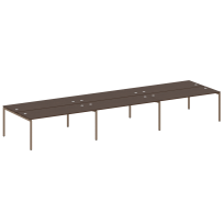 Metal System Quattro Р. ст. на 6 раб. места на П-образном м/к 40БП.СМ-6.5 Акация/Антрацит металл 5400*1475*750 Metal System Quattro Р. ст. на 6 раб. места на П-образном м/к 40БП.СМ-6.5 Акация/Антрацит металл 5400*1475*750