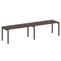 Metal System Quattro Р. ст. на 2 раб. места на П-образном м/к 50БП.СМ-2.4 Акация/Антрацит металл 3200*720*750 Metal System Quattro Р. ст. на 2 раб. места на П-образном м/к 50БП.СМ-2.4 Акация/Антрацит металл 3200*720*750