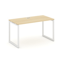 Стол офисный Style Project SN-4O.SP-002 / Дуб Табак – Металл Белый / 1180×600×750