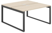 Стол-бенч с лючком Allegro / 1600×1238×750 / Профиль О-образный: 70×20 Антрацит / Столешница: Белый / AG.133.WH.L.72.AN Стол-бенч с лючком Allegro / 1600×1238×750 / Профиль О-образный: 70×20 Антрацит / Столешница: Белый / AG.133.WH.L.72.AN