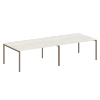 Metal System Quattro Перег. стол (2 столешницы) на П-образном м/к 40БП.ПРГ-2.4 Акация/Антрацит металл 3200*1235*750 Metal System Quattro Перег. стол (2 столешницы) на П-образном м/к 40БП.ПРГ-2.4 Акация/Антрацит металл 3200*1235*750