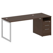 Metal System Quattro Р. ст. с тумбой на О-образном м/к 40БО.РС-СТП-1.3 Акация/Антрацит металл 1812*720*750 Metal System Quattro Р. ст. с тумбой на О-образном м/к 40БО.РС-СТП-1.3 Акация/Антрацит металл 1812*720*750