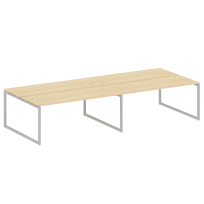 Metal System Quattro Р. ст. на 4 раб. места на О-образном м/к 40БО.СМ-4.5 Акация/Антрацит металл 3600*1475*750 Metal System Quattro Р. ст. на 4 раб. места на О-образном м/к 40БО.СМ-4.5 Акация/Антрацит металл 3600*1475*750