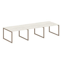 Metal System Quattro Перег. стол (3 столешницы) на О-оразном м/к 40БО.ПРГ-3.2 Акация/Антрацит металл 3600*1235*750 Metal System Quattro Перег. стол (3 столешницы) на О-оразном м/к 40БО.ПРГ-3.2 Акация/Антрацит металл 3600*1235*750