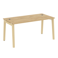 Onix Wood Direct Стол руководителя OW.SRR-4.8 Белый бриллиант/Дуб светлый/Белый металл 1580*800*750 Onix Wood Direct Стол руководителя OW.SRR-4.8 Белый бриллиант/Дуб светлый/Белый металл 1580*800*750