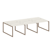 Metal System Quattro Р. ст. на 6 раб. места на О-образном м/к 40БО.СМ-6.1 Акация/Антрацит металл 3000*1475*750 Metal System Quattro Р. ст. на 6 раб. места на О-образном м/к 40БО.СМ-6.1 Акация/Антрацит металл 3000*1475*750