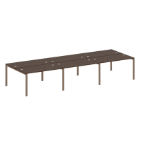 Metal System Р. ст. на 6 раб. места на П-образном м/к БП.СМ-6.3 Акация/Антрацит металл 4200*1475*750 Metal System Р. ст. на 6 раб. места на П-образном м/к БП.СМ-6.3 Акация/Антрацит металл 4200*1475*750
