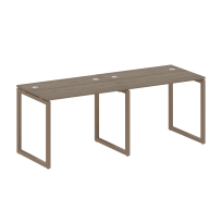 Metal System Quattro Р. ст. на 2 раб. места на О-образном м/к 40БО.СМ-2.1 Акация/Антрацит металл 2000*720*750 Metal System Quattro Р. ст. на 2 раб. места на О-образном м/к 40БО.СМ-2.1 Акация/Антрацит металл 2000*720*750