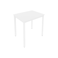 Slim Стол офисный на металлокаркасе С.СП-2.1 Белый/Чёрный металл 780×600×750