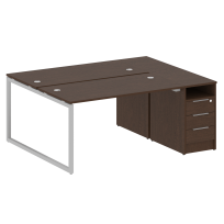 Metal System Quattro Р. ст. с тумбой на О-образном м/к 40БО.РС-СТП-2.3 Акация/Антрацит металл 1812*1475*750 Metal System Quattro Р. ст. с тумбой на О-образном м/к 40БО.РС-СТП-2.3 Акация/Антрацит металл 1812*1475*750