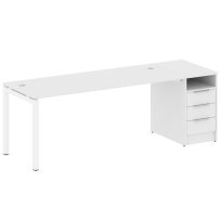 Metal System Quattro Р. ст. с тумбой на П-образном м/к 50БП.РС-СТП-1.5 Акация/Антрацит металл 2212*720*750 Metal System Quattro Р. ст. с тумбой на П-образном м/к 50БП.РС-СТП-1.5 Акация/Антрацит металл 2212*720*750
