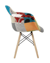 Кресло Eames DSW пэчворк черно-белое Кресло Eames DSW пэчворк черно-белое