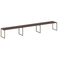 Metal System Quattro Р. ст. на 3 раб. места на О-образном м/к 40БО.СМ-3.5 Акация/Антрацит металл 5400*720*750 Metal System Quattro Р. ст. на 3 раб. места на О-образном м/к 40БО.СМ-3.5 Акация/Антрацит металл 5400*720*750