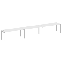 Metal System Quattro Р. ст. на 3 раб. места на П-образном м/к 50БП.СМ-3.5 Акация/Антрацит металл 5400*720*750 Metal System Quattro Р. ст. на 3 раб. места на П-образном м/к 50БП.СМ-3.5 Акация/Антрацит металл 5400*720*750