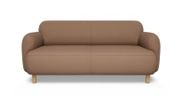 Диван офисный двухместный Wave Euroforma / Экокожа Nappa / Опоры Бук / Коричневый / 1600×870×740 Диван офисный двухместный Wave Euroforma / Экокожа Nappa / Опоры Бук / Коричневый / 1600×870×740