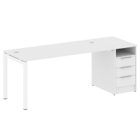 Metal System Quattro Р. ст. с тумбой на П-образном м/к 50БП.РС-СТП-1.4 Акация/Антрацит металл 2012*720*750 Metal System Quattro Р. ст. с тумбой на П-образном м/к 50БП.РС-СТП-1.4 Акация/Антрацит металл 2012*720*750
