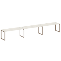 Metal System Quattro Р. ст. на 3 раб. места на О-образном м/к 40БО.СМ-3.5 Акация/Антрацит металл 5400*720*750 Metal System Quattro Р. ст. на 3 раб. места на О-образном м/к 40БО.СМ-3.5 Акация/Антрацит металл 5400*720*750