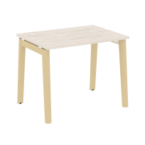 Onix Wood Стол офисный OW.SP-1.7 Дуб мали/Дуб светлый/Белый металл 980×720×750 Onix Wood Стол офисный OW.SP-1.7 Дуб мали/Дуб светлый/Белый металл 980×720×750