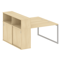 Metal System Quattro Р. ст. с шкафом-купе на О-образном м/к 40БО.РС-СШК-2.2 Т Акация/Антрацит металл 1610*1475*1098 Metal System Quattro Р. ст. с шкафом-купе на О-образном м/к 40БО.РС-СШК-2.2 Т Акация/Антрацит металл 1610*1475*1098