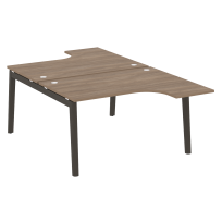 Onix Wood Рабочая станция OW.D.SA-3 Белый бриллиант/Дуб светлый/Белый металл 1380*2395*750 (1635/460)