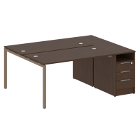 Metal System Quattro Р. ст. с тумбой на П-образном м/к 40БП.РС-СТП-2.3 Акация/Антрацит металл 1812*1475*750 Metal System Quattro Р. ст. с тумбой на П-образном м/к 40БП.РС-СТП-2.3 Акация/Антрацит металл 1812*1475*750