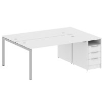 Metal System Quattro Р. ст. с тумбой на П-образном м/к 50БП.РС-СТП-2.4 Акация/Антрацит металл 2012*1475*750 Metal System Quattro Р. ст. с тумбой на П-образном м/к 50БП.РС-СТП-2.4 Акация/Антрацит металл 2012*1475*750