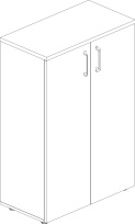 Onix Шкаф средний широкий O.ST-2.3 Тиквуд светлый 800*420*1207
