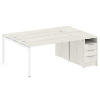 Metal System Quattro Р. ст. с тумбой на П-образном м/к 50БП.РС-СТП-2.4 Акация/Антрацит металл 2012*1475*750 Metal System Quattro Р. ст. с тумбой на П-образном м/к 50БП.РС-СТП-2.4 Акация/Антрацит металл 2012*1475*750