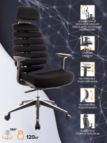 Эргономичное кресло Everprof Ergo Black Ткань Черный Эргономичное кресло Everprof Ergo Black Ткань Черный
