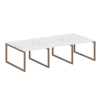 Metal System Quattro Р. ст. на 6 раб. места на О-образном м/к 50БО.СМ-6.1 Акация/Антрацит металл 3000*1475*750 Metal System Quattro Р. ст. на 6 раб. места на О-образном м/к 50БО.СМ-6.1 Акация/Антрацит металл 3000*1475*750