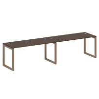 Metal System Quattro Р. ст. на 2 раб. места на О-образном м/к 50БО.СМ-2.4 Акация/Антрацит металл 3200*720*750 Metal System Quattro Р. ст. на 2 раб. места на О-образном м/к 50БО.СМ-2.4 Акация/Антрацит металл 3200*720*750