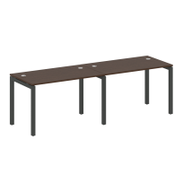 Metal System Quattro Р. ст. на 2 раб. места на П-образном м/к 50БП.СМ-2.2 Акация/Антрацит металл 2400*720*750 Metal System Quattro Р. ст. на 2 раб. места на П-образном м/к 50БП.СМ-2.2 Акация/Антрацит металл 2400*720*750