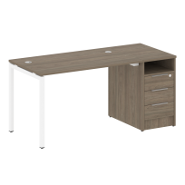 Metal System Quattro Р. ст. с тумбой на П-образном м/к 40БП.РС-СТП-1.2 Акация/Антрацит металл 1612*720*750 Metal System Quattro Р. ст. с тумбой на П-образном м/к 40БП.РС-СТП-1.2 Акация/Антрацит металл 1612*720*750