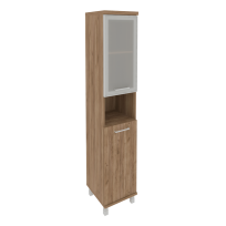 First Шкаф высокий узкий левый KSU-1.4 R (L) Дуб табак 401×432×2060