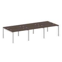 Metal System Quattro Р. ст. на 6 раб. места на П-образном м/к 50БП.СМ-6.2 Акация/Антрацит металл 3600*1475*750 Metal System Quattro Р. ст. на 6 раб. места на П-образном м/к 50БП.СМ-6.2 Акация/Антрацит металл 3600*1475*750