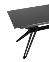 Стол обеденный Олимпия раскладной 180-230×90 керамика темная