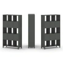 Стеллаж-перегородка двухсторонний высокий пятиярусный Style Project SN.NSD-531 Тиквуд Светлый/Металл Белый 1121×400×1982 Стеллаж-перегородка двухсторонний высокий пятиярусный Style Project SN.NSD-531 Тиквуд Светлый/Металл Белый 1121×400×1982